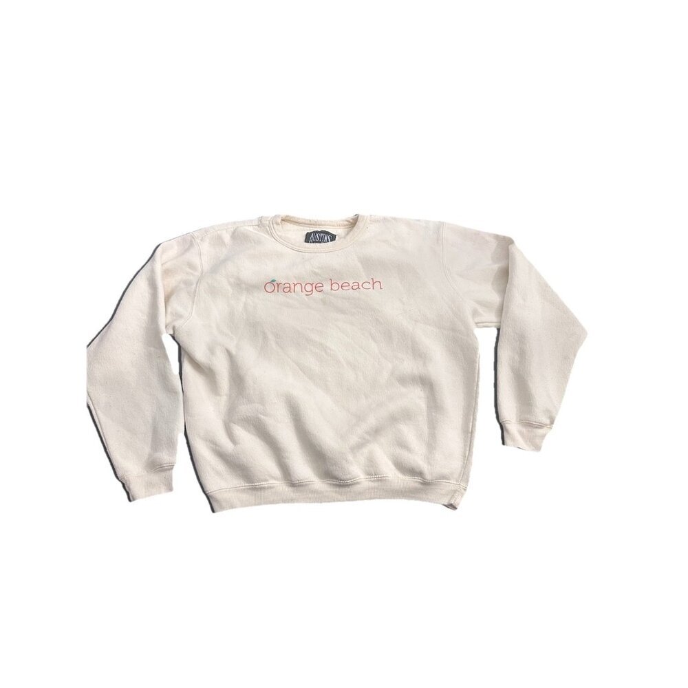 Women’s Orange Beach Sweatshirt Size Medium